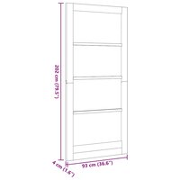Binnendeur ORKDAL Bruin 93 x 202 cm 8