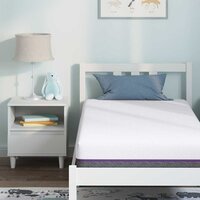 Matras Wit en Grijs 80 x 160 cm Jacquard stof 7