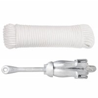 Anker met touw inklapbaar 4 kg thermisch verzinkt gietijzer 2