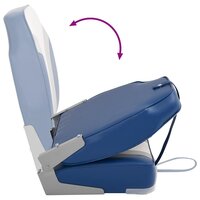 Bootstoelen inklapbaar 2 st met hoge rugleuning 10