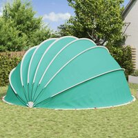 Zwembadoverkapping Blauw 592 x 590 x 275 cm 185T polyester met PU-coating 4