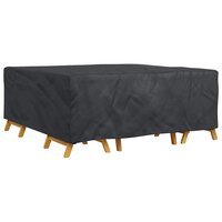 Tuinsethoes Effen Zwart 210 x 200 x 70 cm 420D 3