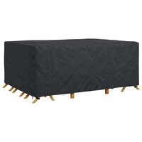 Tuinsethoes Effen Zwart 270 x 180 x 90 cm 210D 3