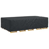 Tuinsethoes Effen Zwart 305 x 190 x 85 cm 210D 3