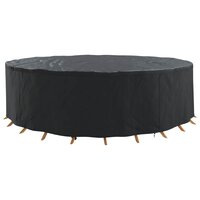 Tuinsethoes Zwart 320 x 320 x 85 cm 210D Oxford Stof 3