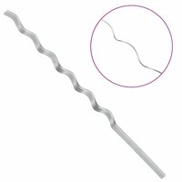 Plantondersteuning 20 pcs Zilver 150 x 0,6 x 0,6 cm Staal 8
