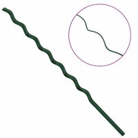 Plantondersteuning 20 pcs Groen 170 x 0,6 x 0,6 cm Staal 8