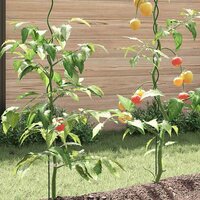 Plantondersteuning 5 pcs Groen 110 x 0.6 x 0.6 cm Staal 4
