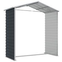 Tuinschuur 191x130x198 cm gegalvaniseerd staal antracietkleurig 9