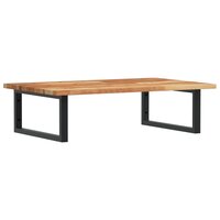 Badkamer wandschap staal en massief acaciahout 2