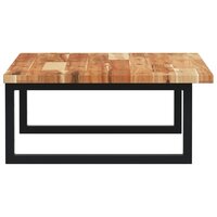 Badkamer wandschap staal en massief acaciahout 5