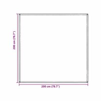 Tenttapijt Blauw en Grijs 200 x 200 cm Polyetheen 9