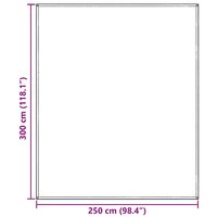 Tenttapijt Blauw en Grijs 300 x 250 cm Polyetheen 9