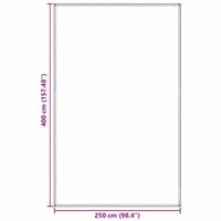 Tenttapijt Blauw en Grijs 400 x 250 cm Polyetheen 9