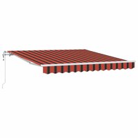 Elektrisch Uittrekbaar Zonnescherm Oranje en bruin 300 x 250 cm 2