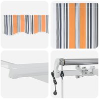 Elektrisch Uittrekbaar Zonnescherm Multikleur 300 x 250 cm 8