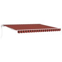 Elektrisch Uittrekbaar Zonnescherm Oranje en bruin 400 &times; 300 cm 2