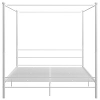 Hemelbedframe metaal wit 180x200 cm  4