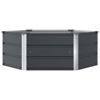 Plantenbak Antraciet 129 x 129 x 45 cm Staal 4