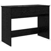 Kaptafel met lade Zwart Eiken 100 x 45 x 76 cm 2