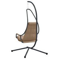 Egg hangstoel Taupe 94 x 107 x 196,5 cm Staal 6