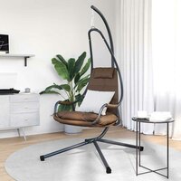 Egg hangstoel Koffiebruin 94 x 107 x 196,5 cm Staal 3