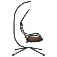 Egg hangstoel Koffiebruin 94 x 107 x 196,5 cm Staal 6