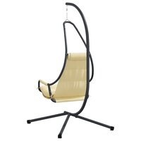 Egg hangstoel Beige 94 x 107 x 196,5 cm Staal 7