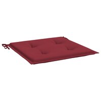 Tuinstoelkussens 4 st 40x40x4 cm oxford stof wijnrood 4