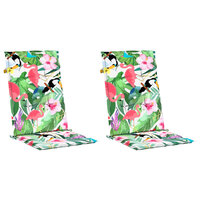 Tuinstoelkussens 2 st 120x50x3 cm stof meerkleurig 3