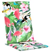 Tuinstoelkussens 2 st 120x50x3 cm stof meerkleurig 5
