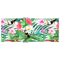 Tuinstoelkussens 2 st 120x50x3 cm stof meerkleurig 7