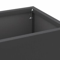 Paraplustandaard met opslag Zwart 15,5 x 15,5 x 49 cm Metaal 5