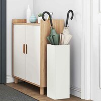 Paraplustandaard met opslag Wit 15,5 x 15,5 x 49 cm Metaal 3