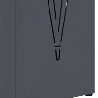 Paraplustandaard Antraciet 15,5 x 15,5 x 49 cm Metaal 6