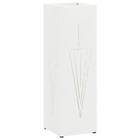 Paraplustandaard met opslag Wit 15,5 x 15,5 x 49 cm Metaal 2