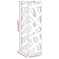 Paraplustandaard Antraciet 15,5 x 15,5 x 49 cm Metaal 9