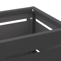 Paraplustandaard met opslag Zwart 15,5 x 15,5 x 49 cm Metaal 5