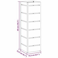 Paraplustandaard Antraciet 15,5 x 15,5 x 49 cm Metaal 9