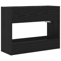 Paraplustandaard Zwart Eiken 65 x 24 x 50 cm Bewerkt hout 2