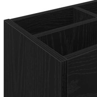 Paraplustandaard Zwart Eiken 65 x 24 x 50 cm Bewerkt hout 8