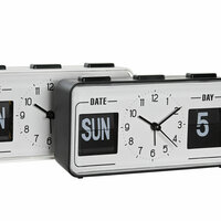 Wekkerradio DKD Home Decor Wit Zwart PVC 17 x 5 x 9 cm (2 Stuks) 2