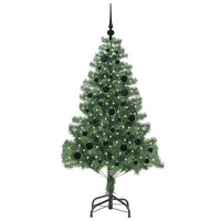 Kerstboom met 150 LED met standaard Groen 150 cm PVC 3