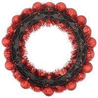 Kerstbal Kransen 2 pcs Rood 33 x 33 x 7 cm Polystyreen 5
