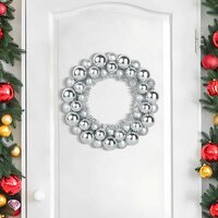 Kerstbal Kransen 2 pcs Zilver 33 x 33 x 7 cm Polystyreen 3