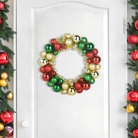 Kerstbal Kransen 2 pcs Multikleur 33 x 33 x 7 cm Polystyreen 3