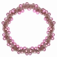 Kerstbal Guirlande Roze 186 cm Polystyreen 5