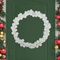 Kerstbal Guirlande Wit 186 cm Polystyreen 3