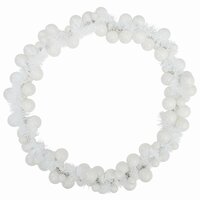 Kerstbal Guirlande Wit 186 cm Polystyreen 5