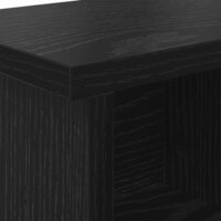 Wandgemonteerde kapstok met plank Zwart Eiken 50 x 16 x 26 cm 8
